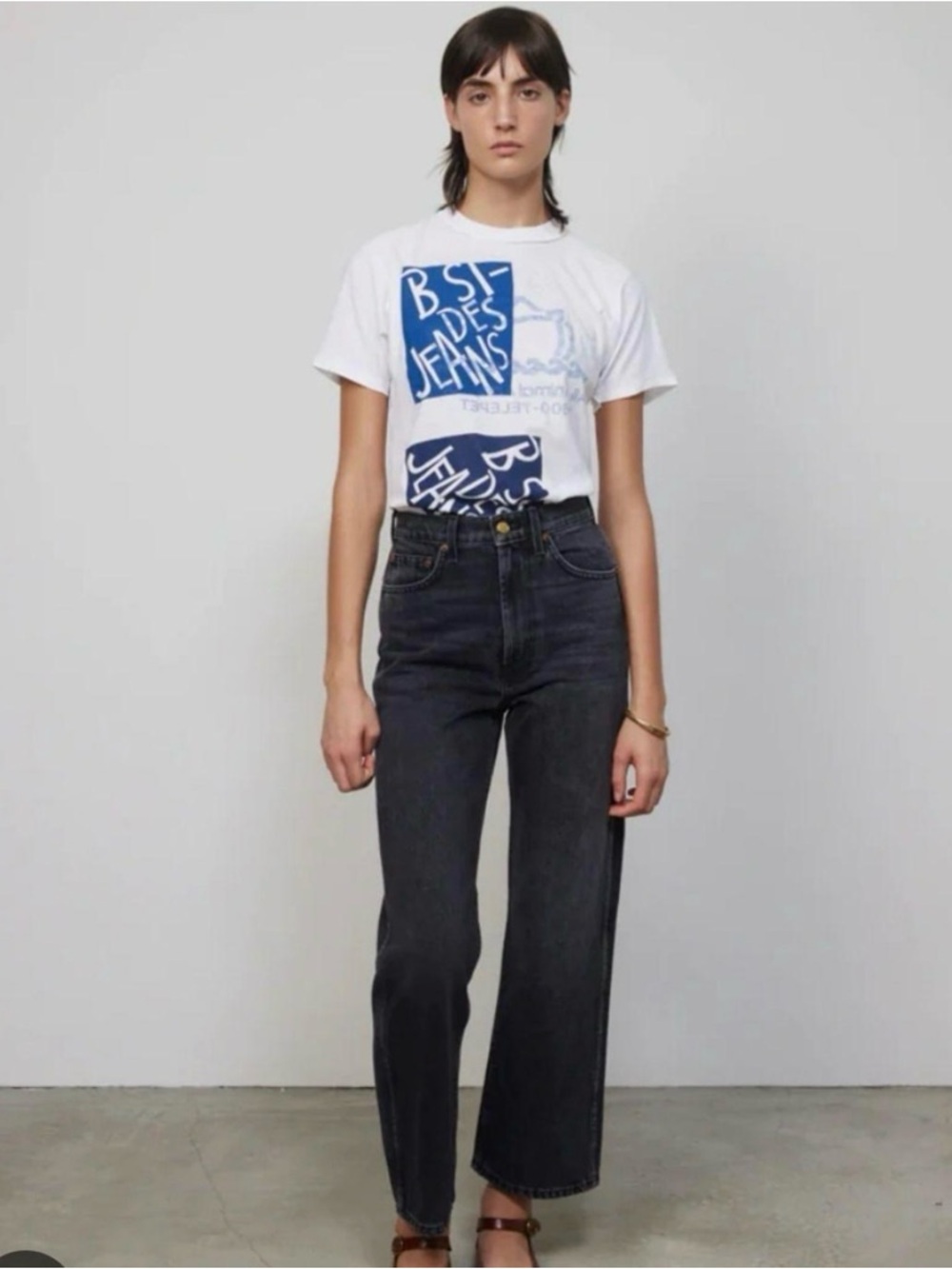 B-Sides high straight Plein jeans